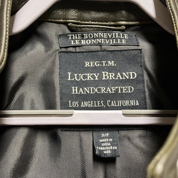 Lucky brand leather jacket. Excellent condition, worn 1 time. - Picture 2 of 2